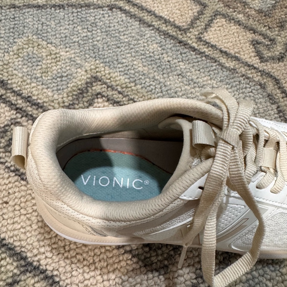 Women's Vionic Cream and White Sneakers - Picture 5 of 9